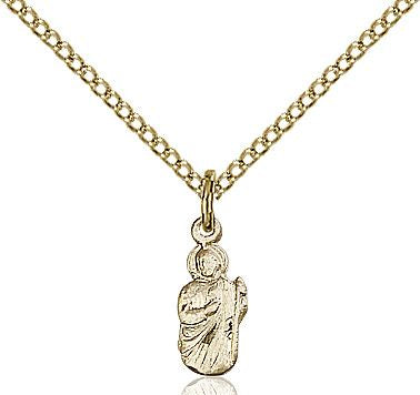 Saint Jude medal 02102, Gold Filled