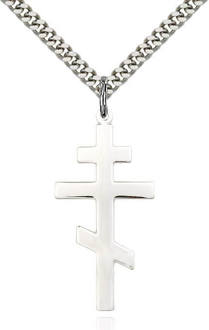 Saint Andrew Cross medal 02411, Sterling Silver