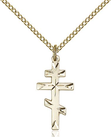 Cross medal 02502, Gold Filled