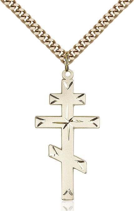 Cross medal 02512, Gold Filled