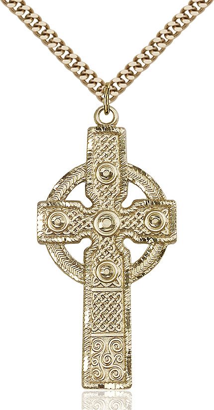 Cross medal 02532, Gold Filled