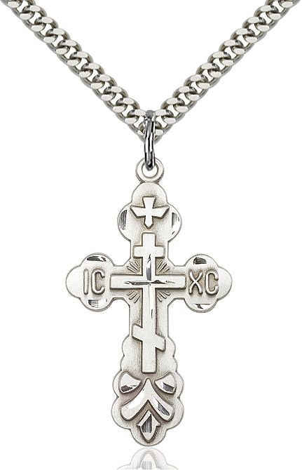 Cross medal 02601, Sterling Silver