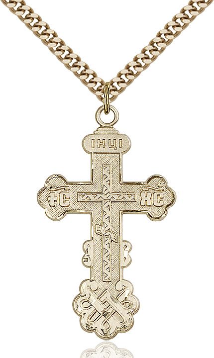 Cross medal 02692, Gold Filled