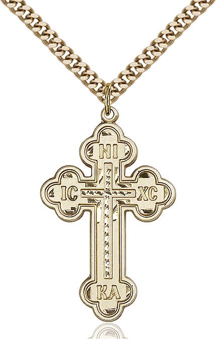 Cross medal 02742, Gold Filled