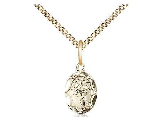 Saint Francis medal 0301FC2, Gold Filled