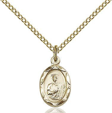 Saint Jude medal 0301J2, Gold Filled