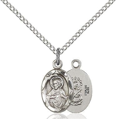 Scapular medal 0301S1, Sterling Silver