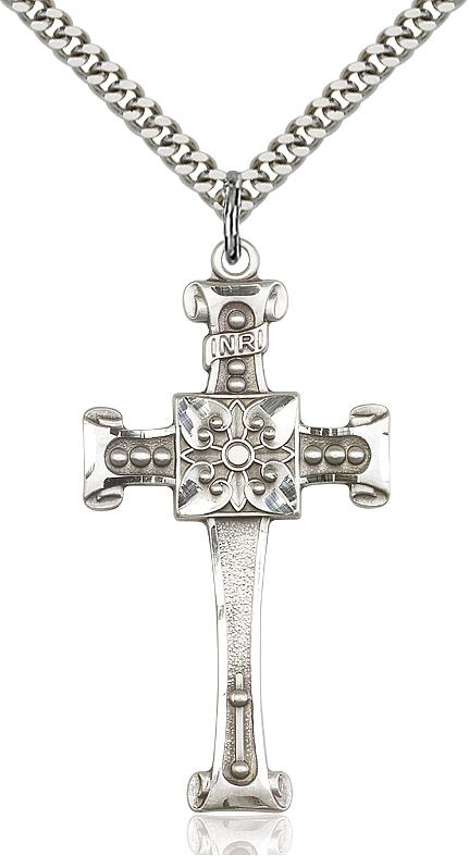 Cross medal 0479Y1, Sterling Silver