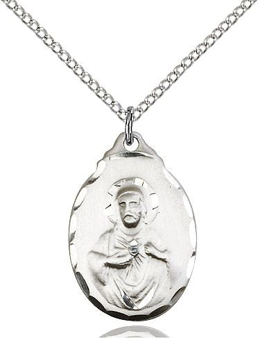 Scapular medal 0599S1, Sterling Silver