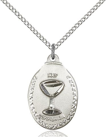 First Communion medal 0599W1, Sterling Silver