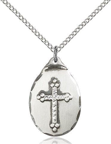 Cross medal 0599Y1, Sterling Silver