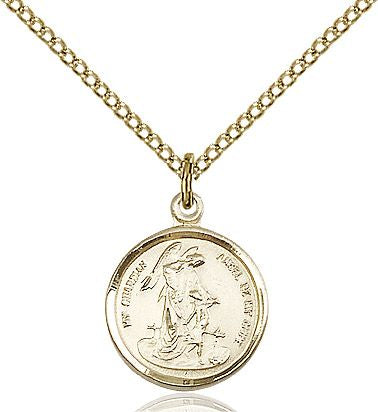 Guardian Angel medal 0601E2, Gold Filled