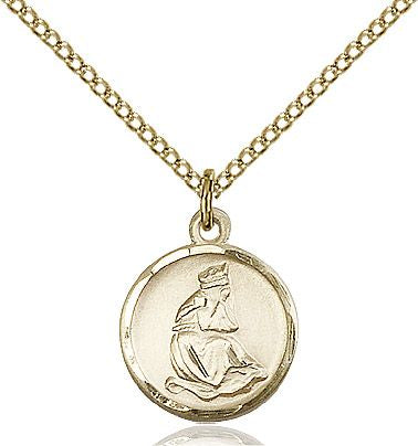 Our Lady of La Salette medal 0601L2, Gold Filled