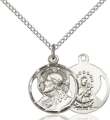 Scapular medal 06111, Sterling Silver