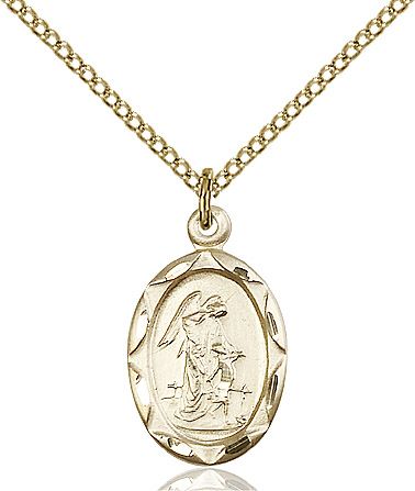 Guardian Angel medal 0612E2, Gold Filled