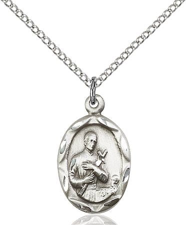 Saint Gerard Majella medal 0612G1, Sterling Silver