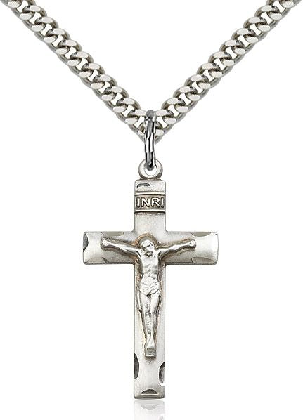 Crucifix medal 06241, Sterling Silver