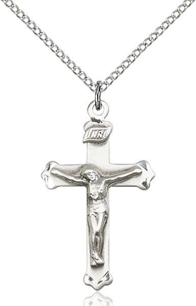 Crucifix medal 06511, Sterling Silver