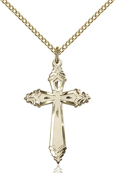 Cross medal 0665Y2, Gold Filled