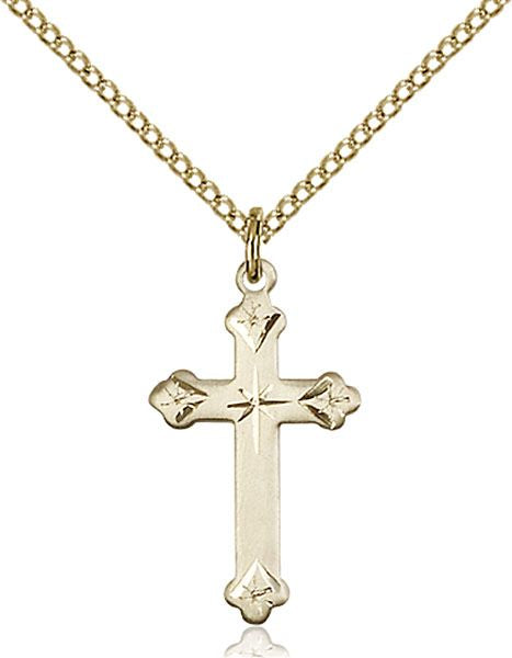 Cross medal 06672, Gold Filled