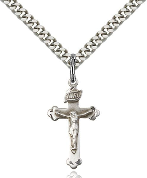 Crucifix medal 06691, Sterling Silver