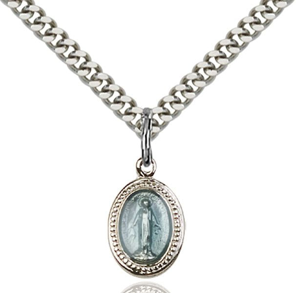 Miraculous medal 0700B1, Sterling Silver