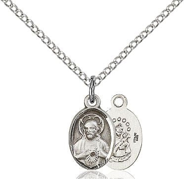 Scapular medal 0702S1, Sterling Silver