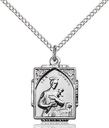 Saint Gerard Majella medal 0804G1, Sterling Silver
