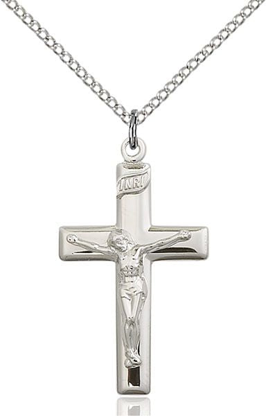 Crucifix medal 21911, Sterling Silver