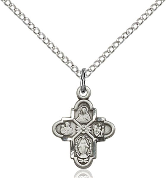 4-way Cross medal 31431, Sterling Silver