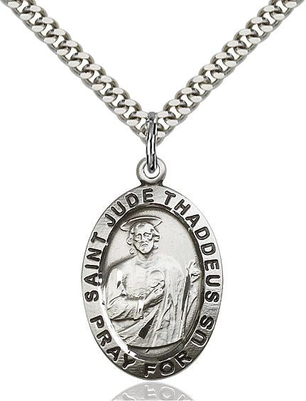 Saint Jude medal 40231, Sterling Silver