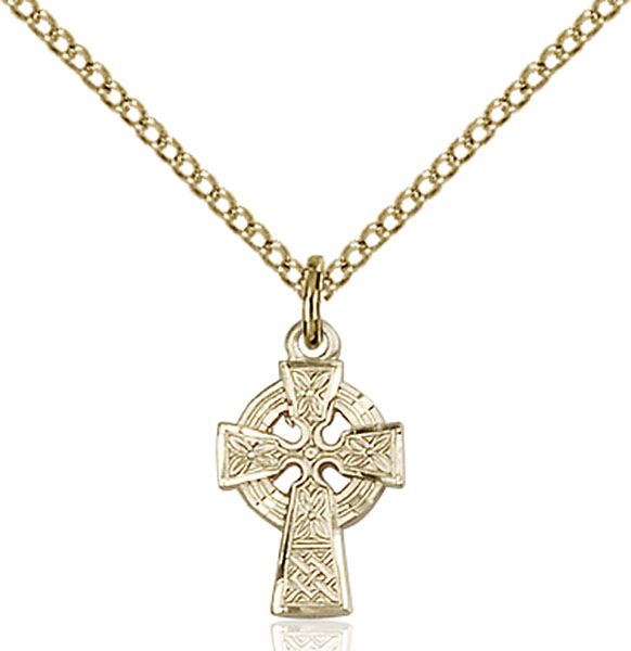 Celtic Cross medal 41132, Gold Filled