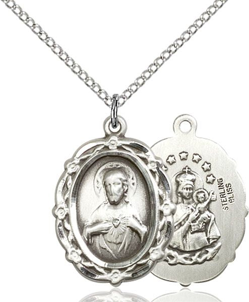 Scapular medal 4146S1, Sterling Silver