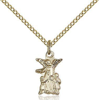 Guardian Angel medal 42532, Gold Filled