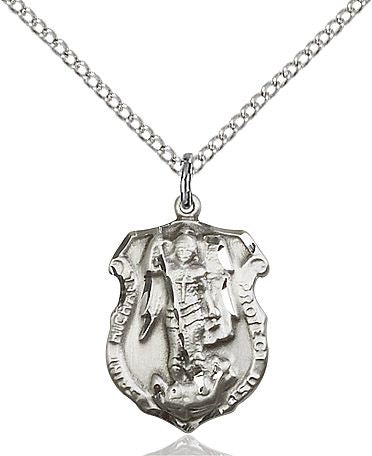 Saint Michael the Archangel medal 56921, Sterling Silver