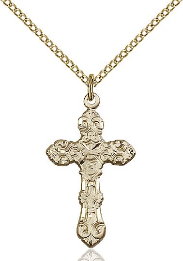 Cross medal 60012, Gold Filled