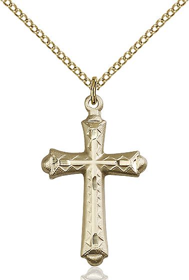 Cross medal 60072, Gold Filled