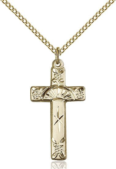 Cross medal 60092, Gold Filled