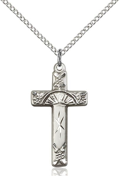 Cross medal 60091, Sterling Silver