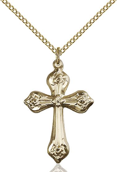 Cross medal 60102, Gold Filled