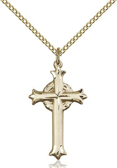 Cross medal 60112, Gold Filled