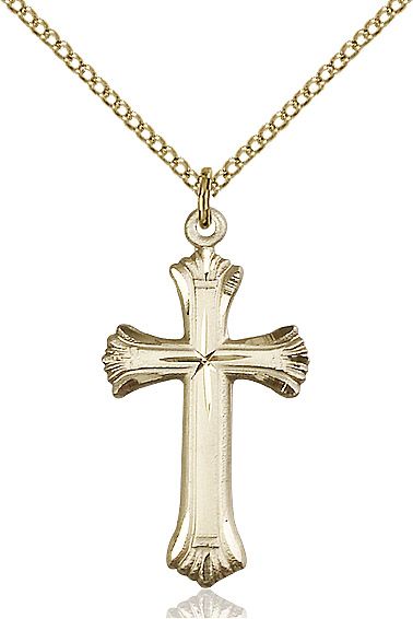 Cross medal 60132, Gold Filled