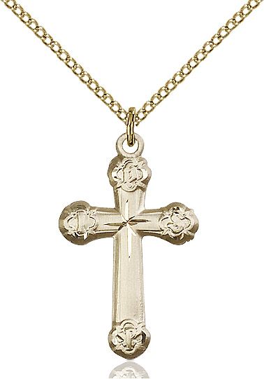 Cross medal 60202, Gold Filled