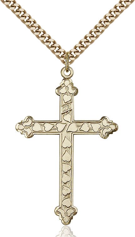 Cross medal 60332, Gold Filled