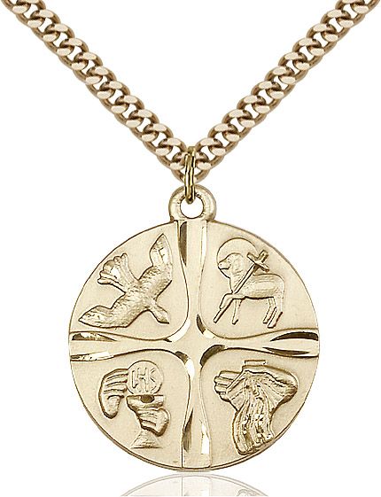 Christian Life medal 60462, Gold Filled