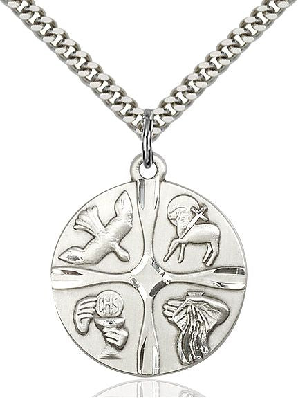 Christian Life medal 60461, Sterling Silver