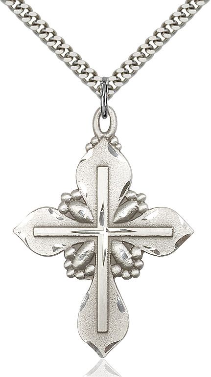 Cross medal 60601, Sterling Silver