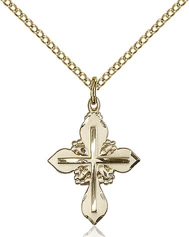 Cross medal 60612, Gold Filled