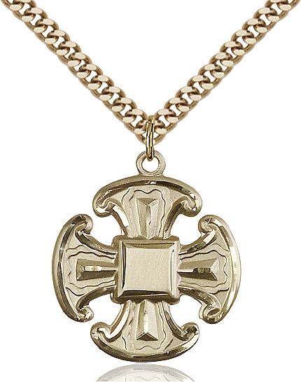 Cross medal 60672, Gold Filled