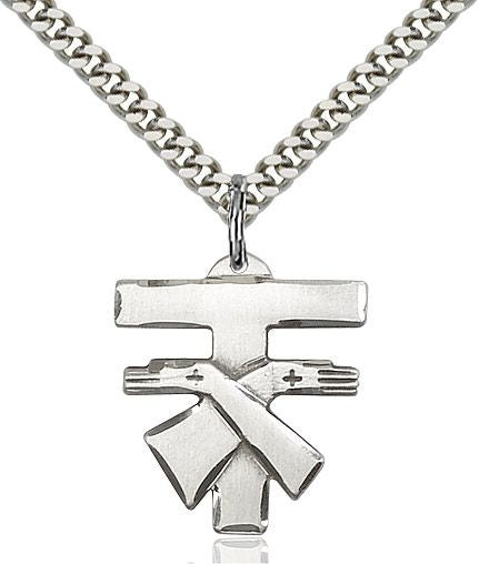 Franciscan Cross medal 60721, Sterling Silver